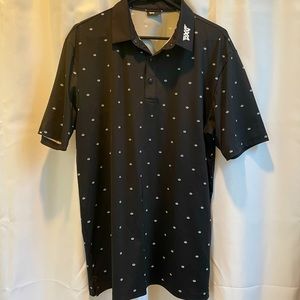 PXG Black Aloe Short Sleeve Polo- Men’s Medium